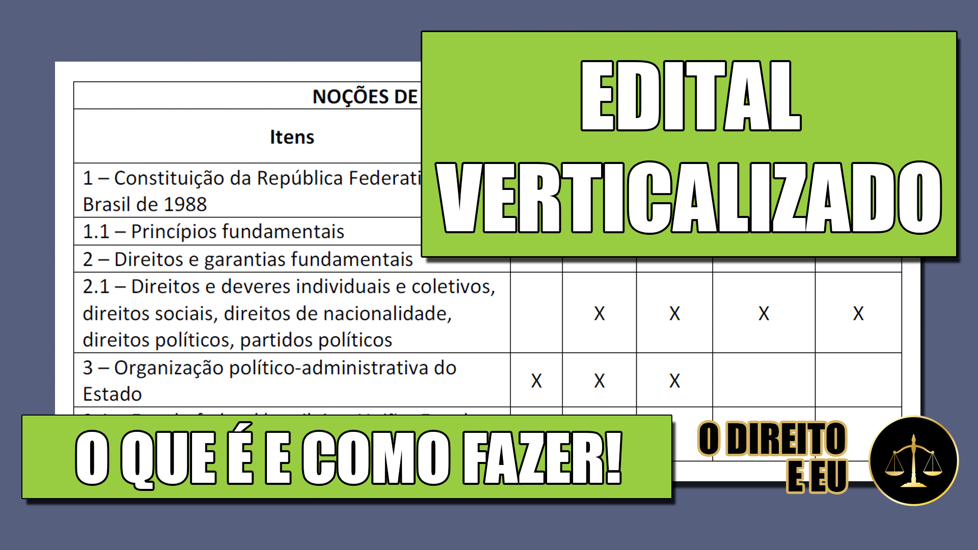 O que é e como fazer Edital Verticalizado para concursos públicos